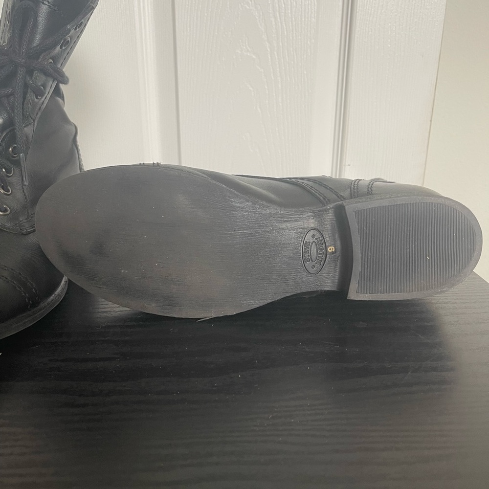 Steve Madden Troopa Boots Black Sz 9